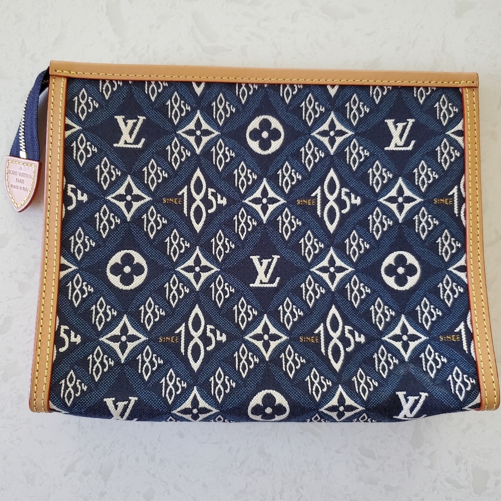 Louis Vuitton Jacquard Since 1854 Toiletry Pouch 26 Blue